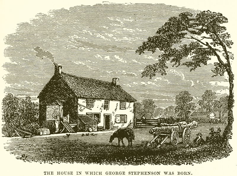 Huset där George Stephenson föddes av English School
