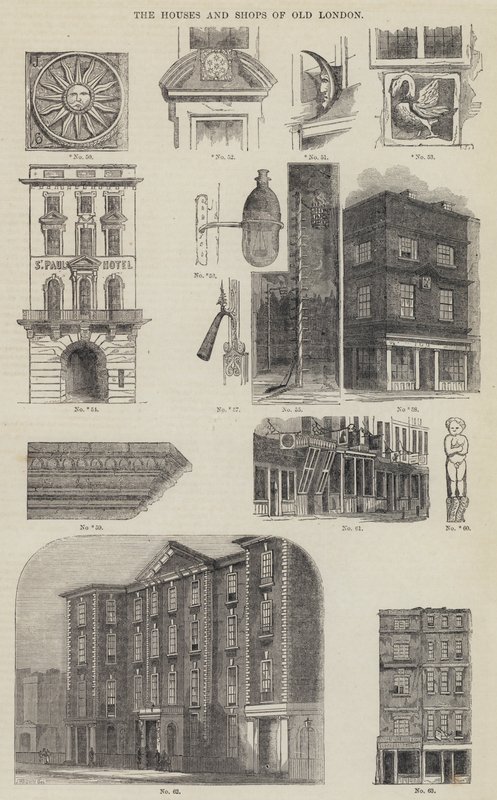 The Houses and Shops of Old London (gravyr) av English School