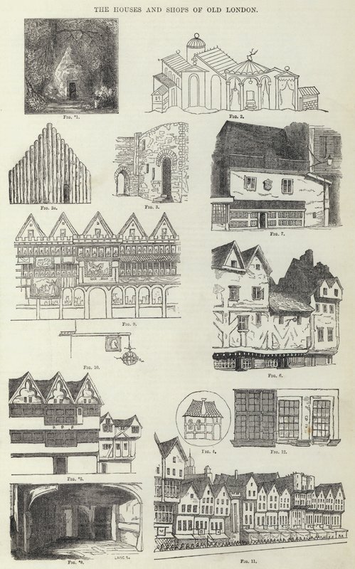 The Houses and Shops of Old London (gravyr) av English School