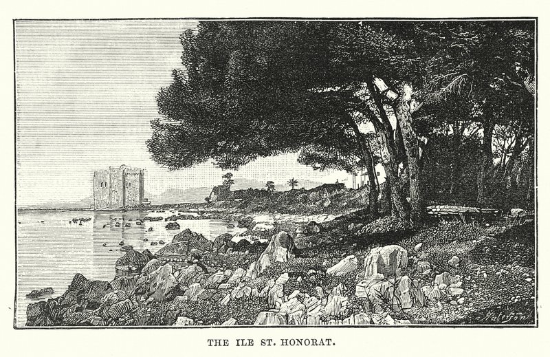 Ile St Honorat (gravyr) av English School