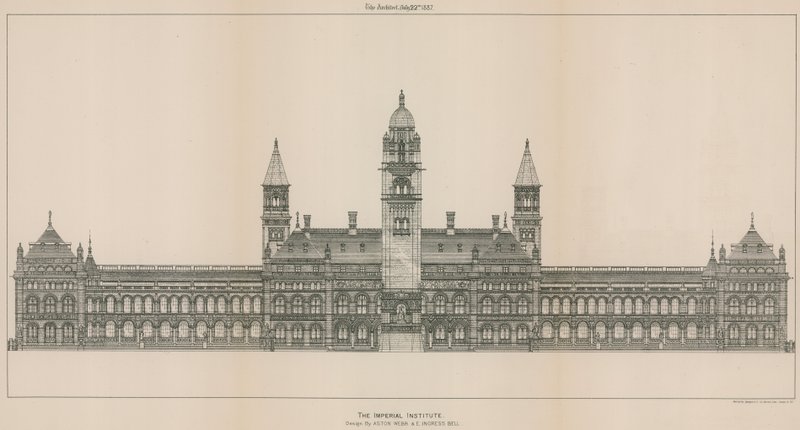 The Imperial Institute: Design av Aston Webb och E Ingress Bell av English School