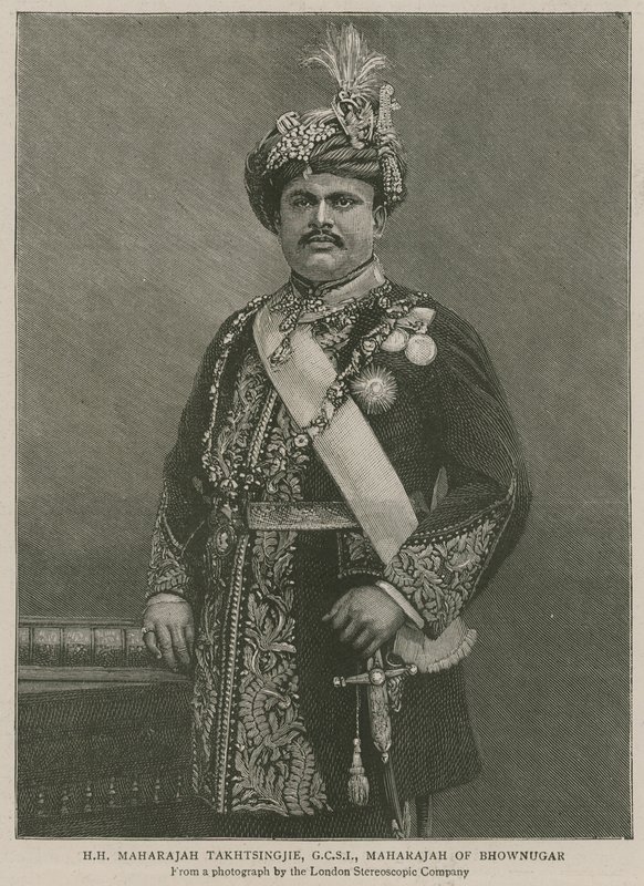 Imperial Institute: His Highness Maharajah Takhtsingjie, Maharahah of Bhownugar av English School