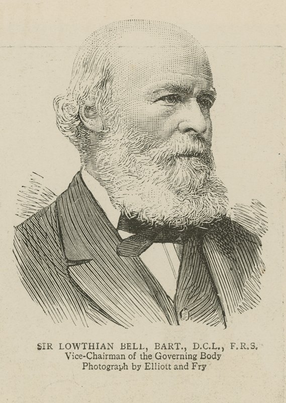 Imperial Institute: Sir Lowthian Bell, vice ordförande i det styrande organet av English School