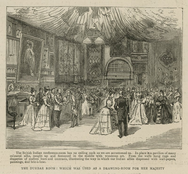 Imperial Institute: The Durbar Room, som användes som salong för Hennes Majestät av English School