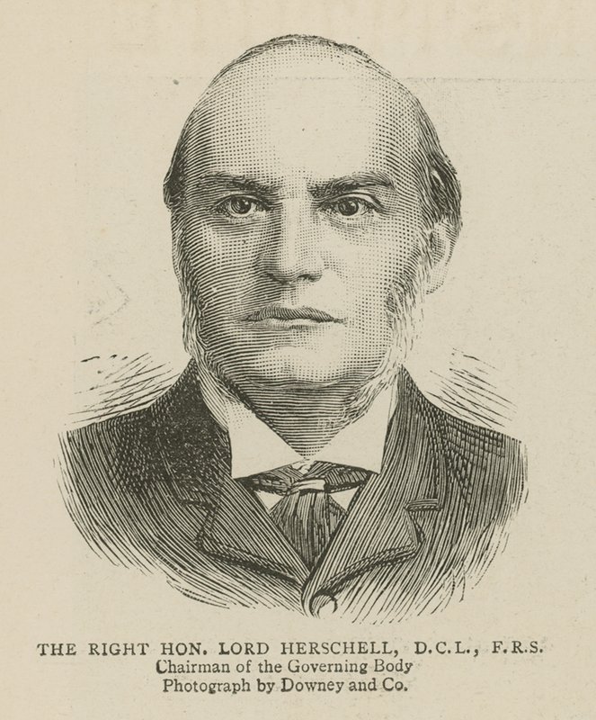 Imperial Institute: The Right Honorable Lord Herschell, ordförande för det styrande organet av English School