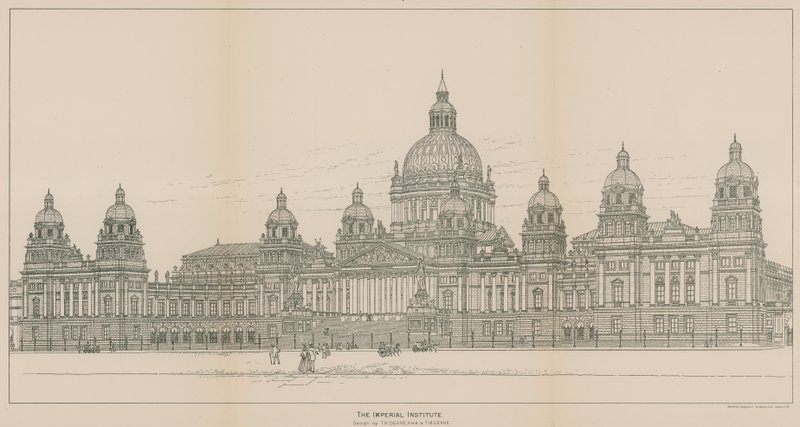 Imperial Institute, design av TN Deane och TM Deane av English School