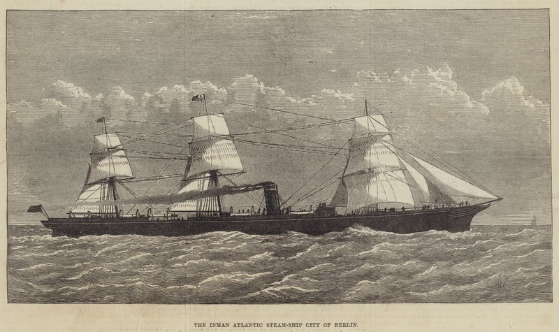 The Inman Atlantic Steam-Ship City of Berlin (gravyr) av English School