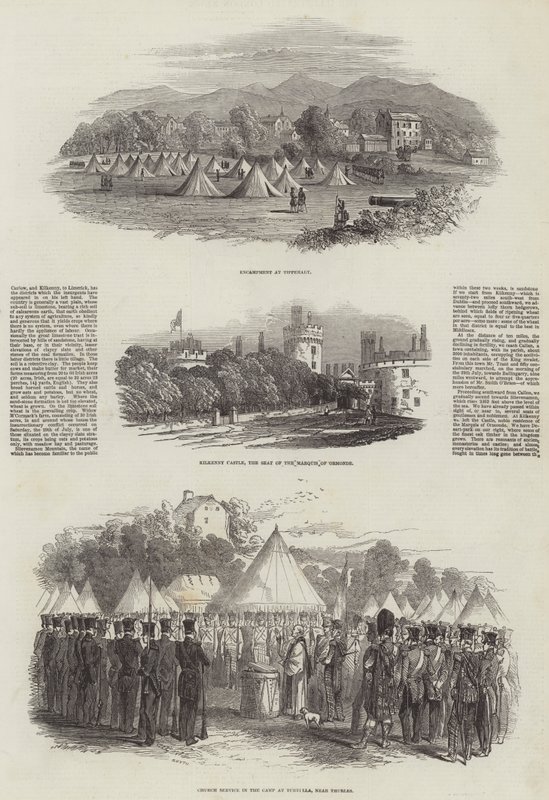 Upproret i Irland (gravyr) av English School