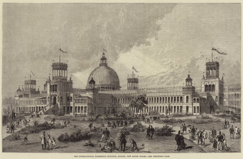 International Exhibition Building, Sydney, New South Wales (gravyr) av English School
