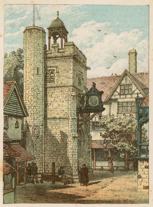 Den internationella hälsoutställningen i South Kensington, 1884: All-Hallows, Staining, London av English School