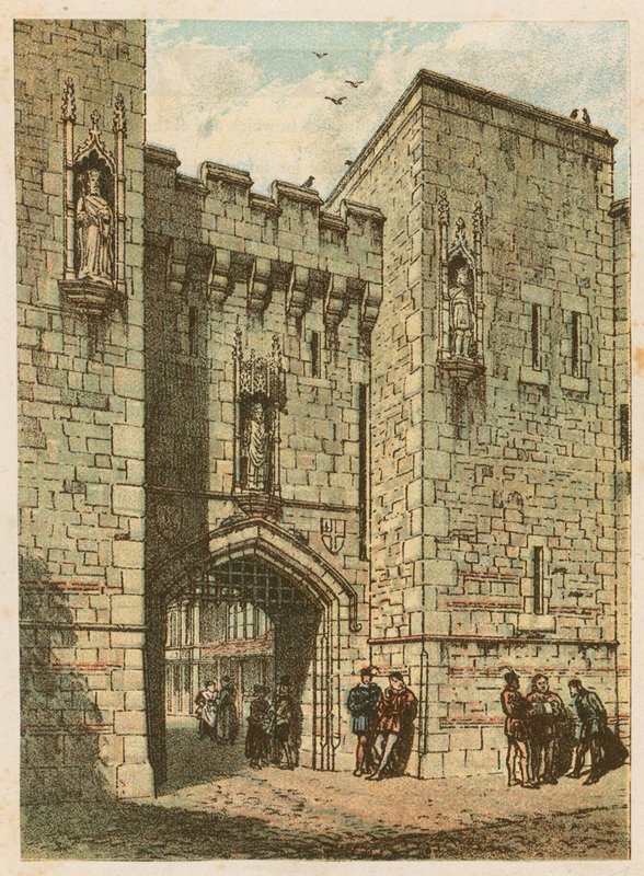 Den internationella hälsoutställningen i South Kensington, 1884: en gammal engelsk port av English School