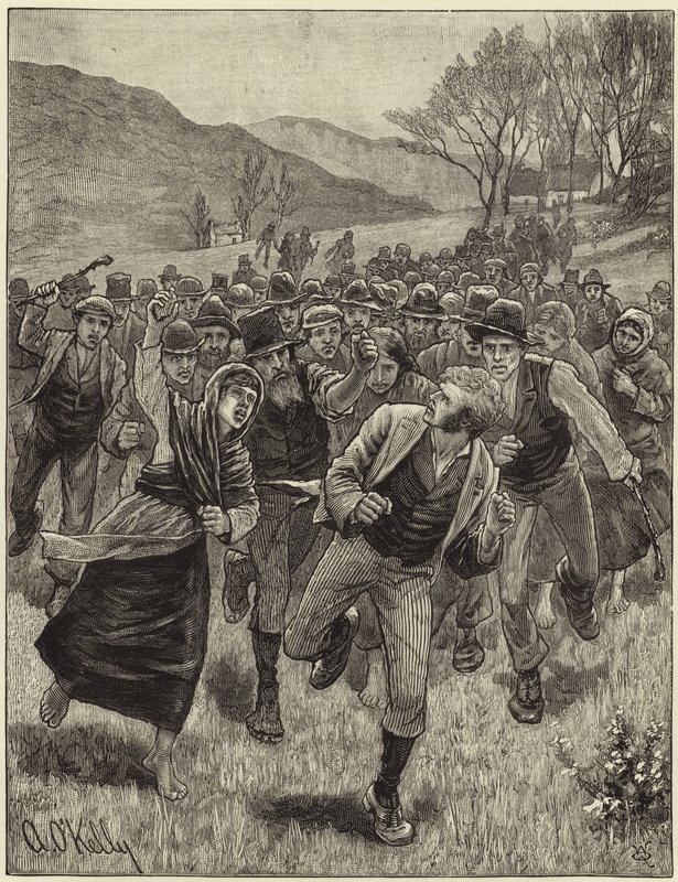 Irish Land League agitation av English School
