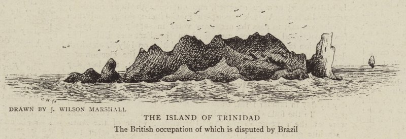 Ön Trinidad (gravyr) av English School