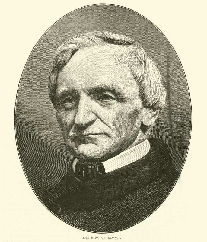Kungen av Sachsen, oktober 1870 av English School