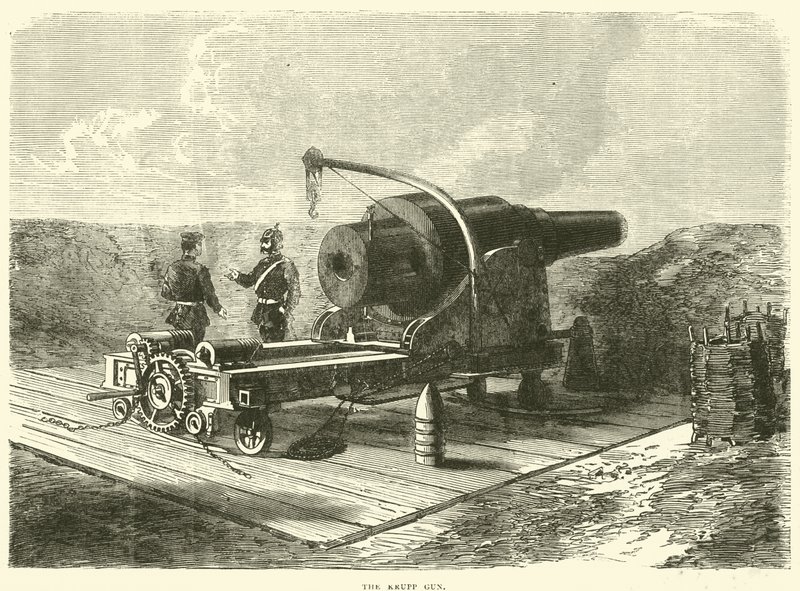 The Krupp Gun, oktober 1870 av English School