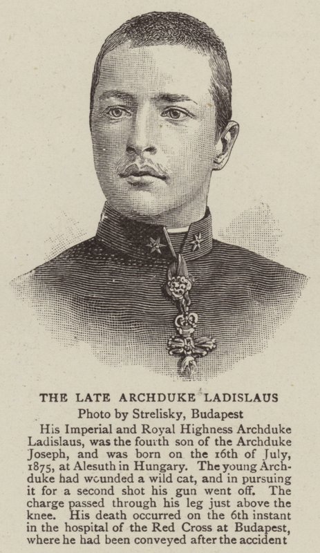 Den sene ärkehertigen Ladislaus (gravyr) av English School