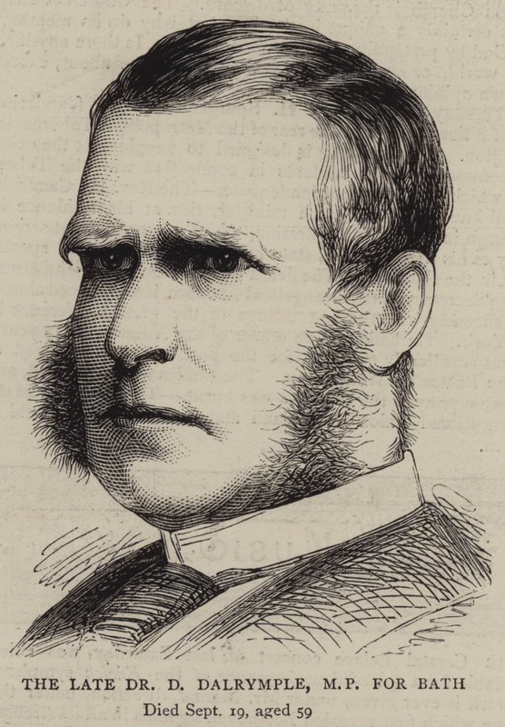 The Late Dr D Dalrymple, MP för Bath (gravyr) av English School