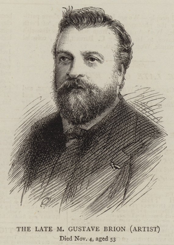The Late M Gustave Brion, konstnär (gravyr) av English School