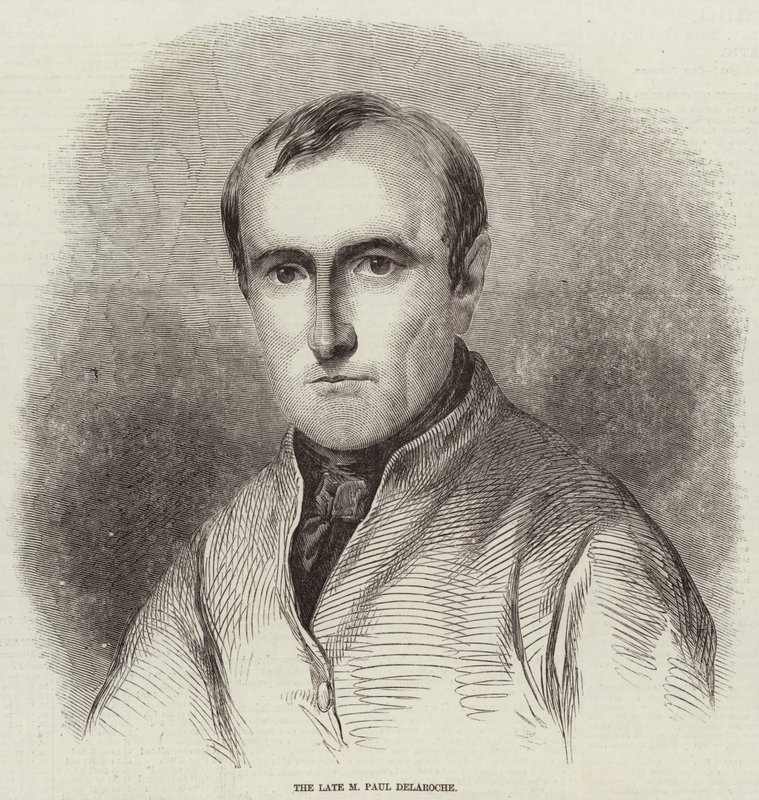 The Late M Paul Delaroche (gravyr) av English School