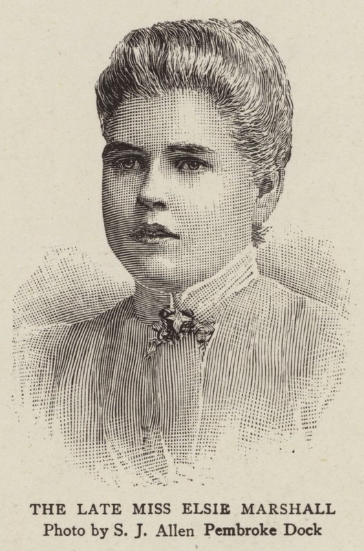 The Late Miss Elsie Marshall (gravyr) av English School