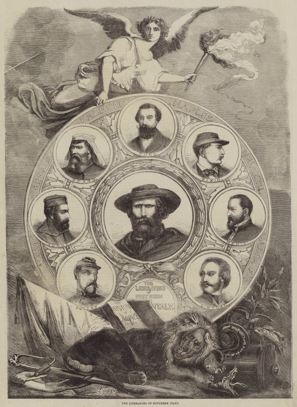 The Liberators of Southern Italy (gravyr) av English School