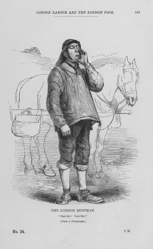 The London Dustman (gravyr) av English School