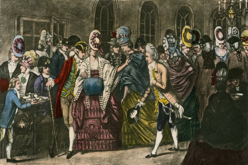 The Long Room på Bagnigge Wells på höjden av fashionabla popularitet 1772 av English School