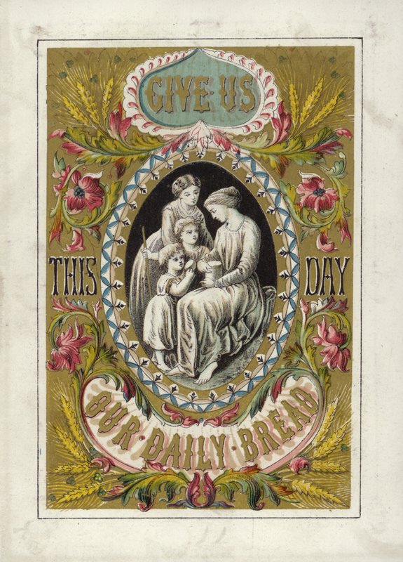 Herrens bön (färg litho) av English School