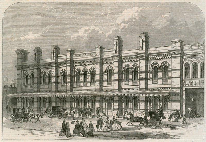 Ludgate Hill Station i London, Chatham och Dover Railway av English School