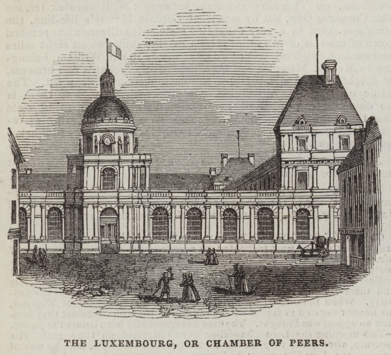 Luxemburg eller kammaren (gravyr) av English School