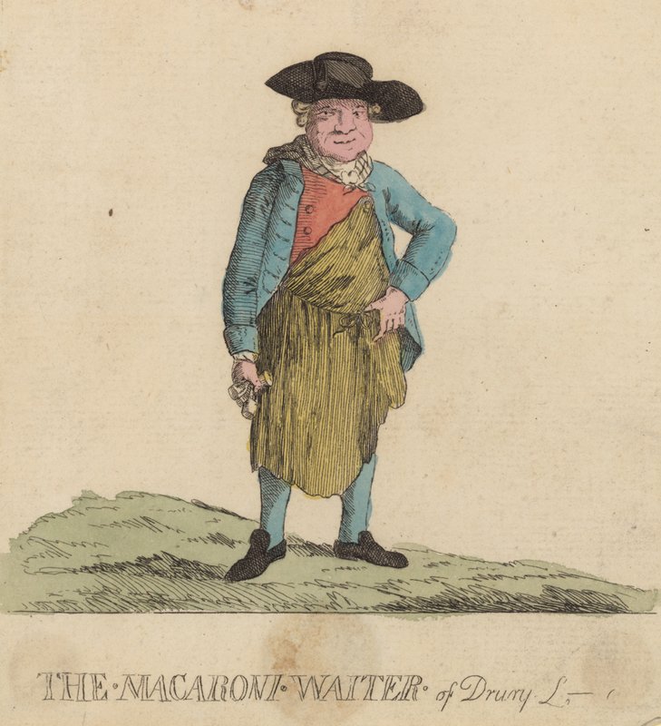 The Macaroni Waiter of Drury Lane, London av English School
