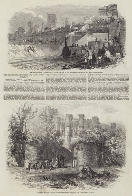 Manchester, Sheffield och Lincolnshire Railway (gravyr) av English School
