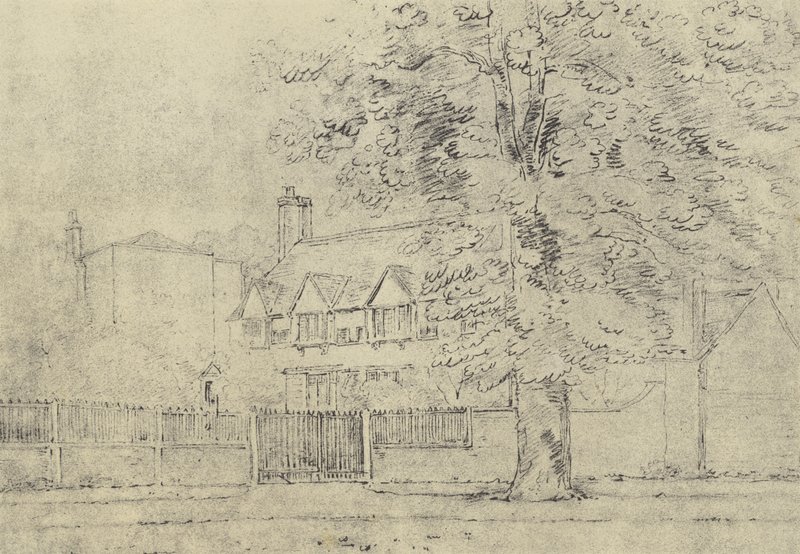 Manor House, c 1770 (gravyr) av English School