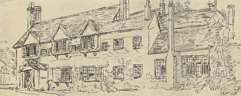 Manor House, c 1770 (gravyr) av English School
