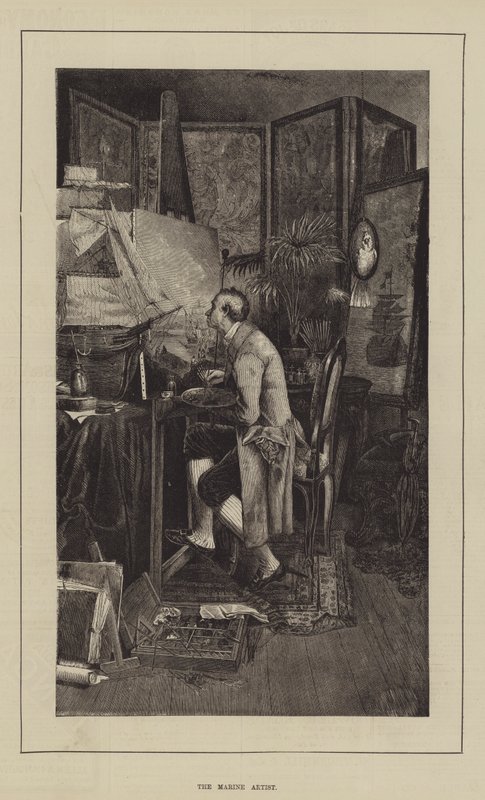 The Marine Artist (gravyr) av English School