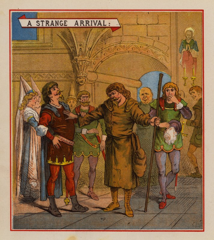 Allan-A-Dales äktenskap (färg litho) av English School