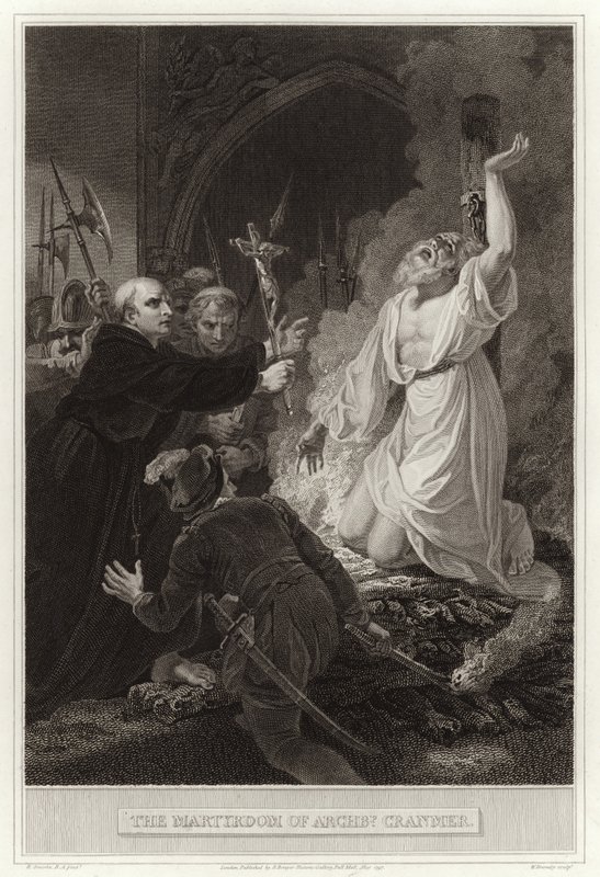 Archbp Cranmers martyrskap av English School