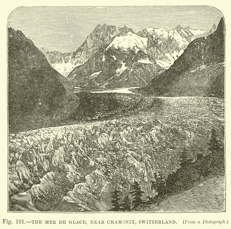 Mer de Glace, nära Chamonix, Schweiz av English School