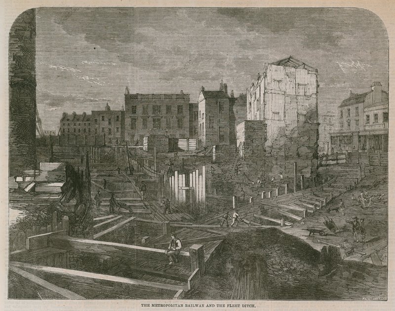 Metropolitan Railway och Fleet Ditch av English School