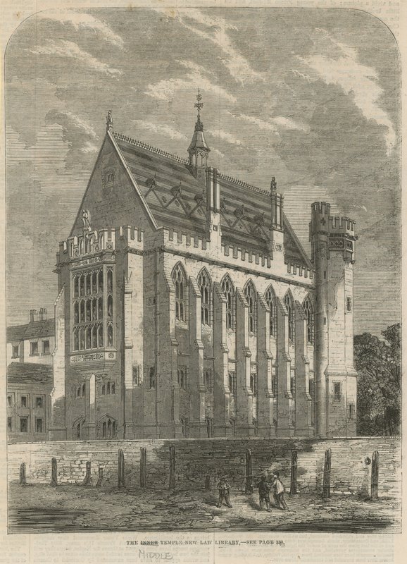 Middle Temple nya lagbiblioteket av English School