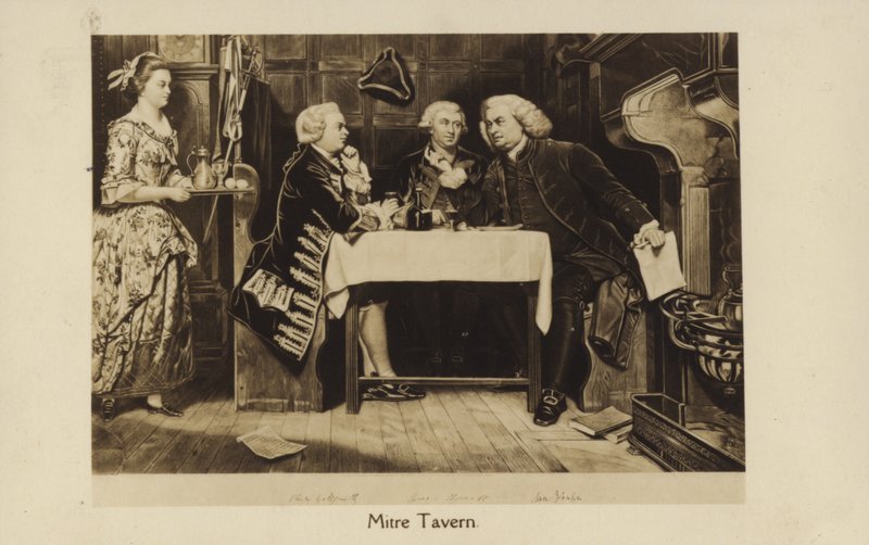 The Mitre Tavern (litografi) av English School