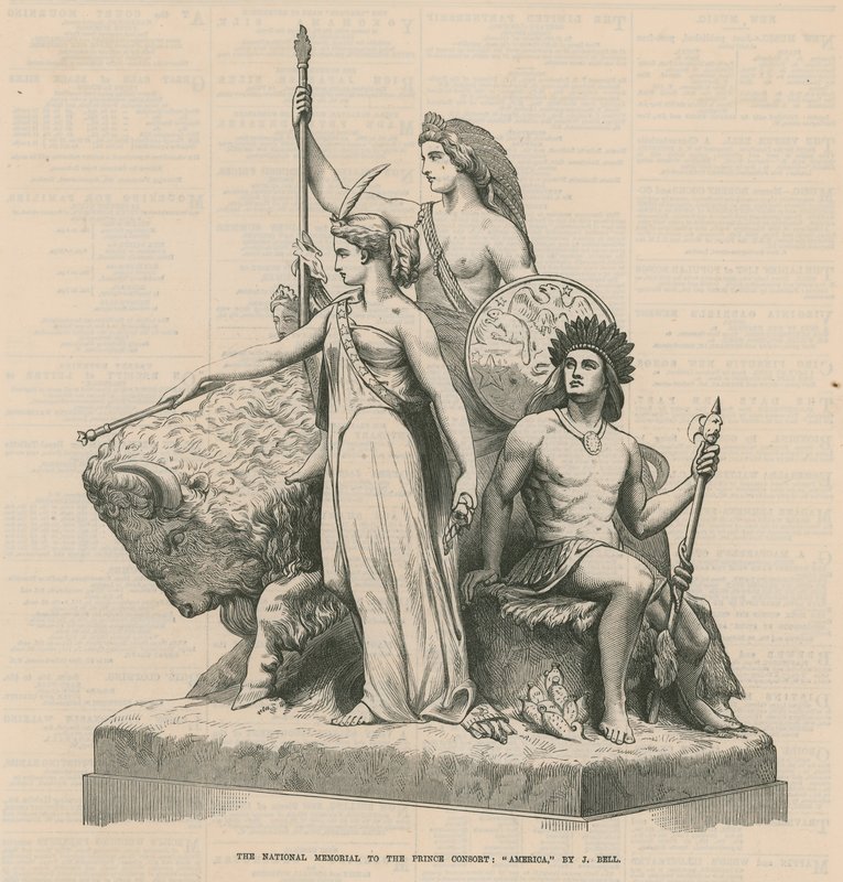 National Memorial till Prince Consort: America av English School