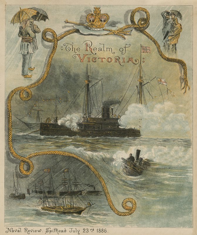 The Naval Review, Spithead, 23 juli 1886 av English School