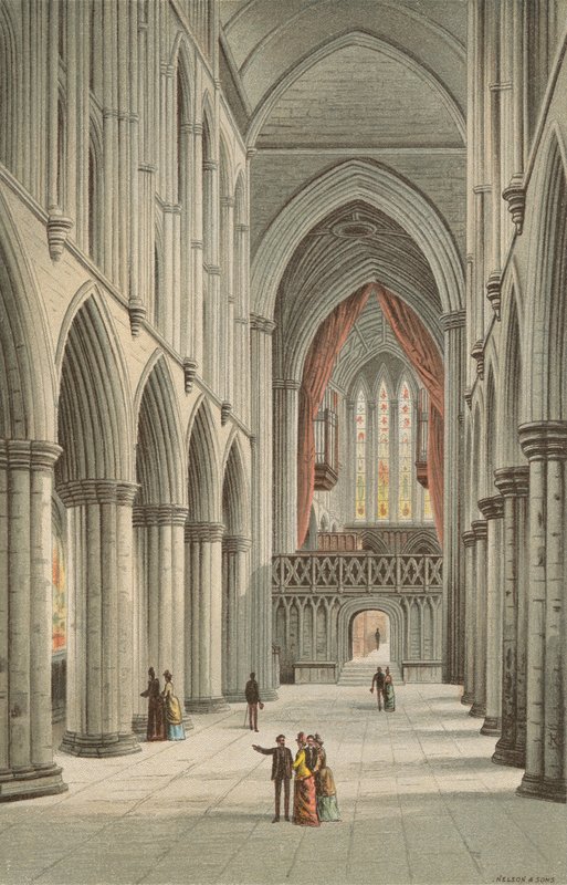 The Nave, Glasgow Cathedral av English School