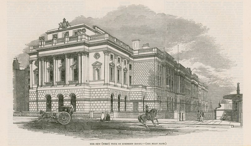 Den nya (västra) flygeln av Somerset House av English School