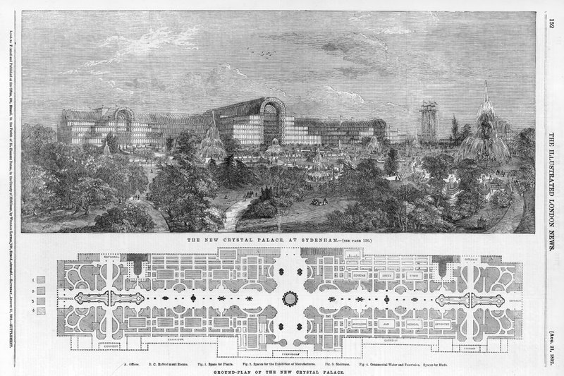 Nya Crystal Palace i Sydenham av English School
