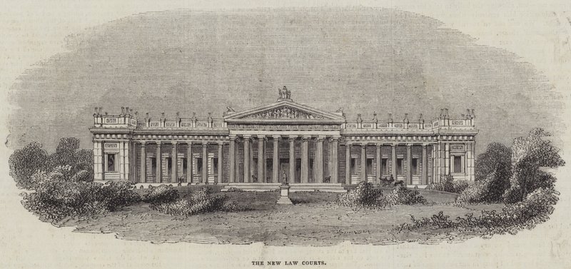 The New Law Courts (gravyr) av English School