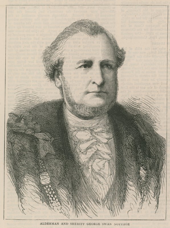 Den nya överborgmästaren och sheriffen: Alderman och sheriff George Swan Nottage av English School