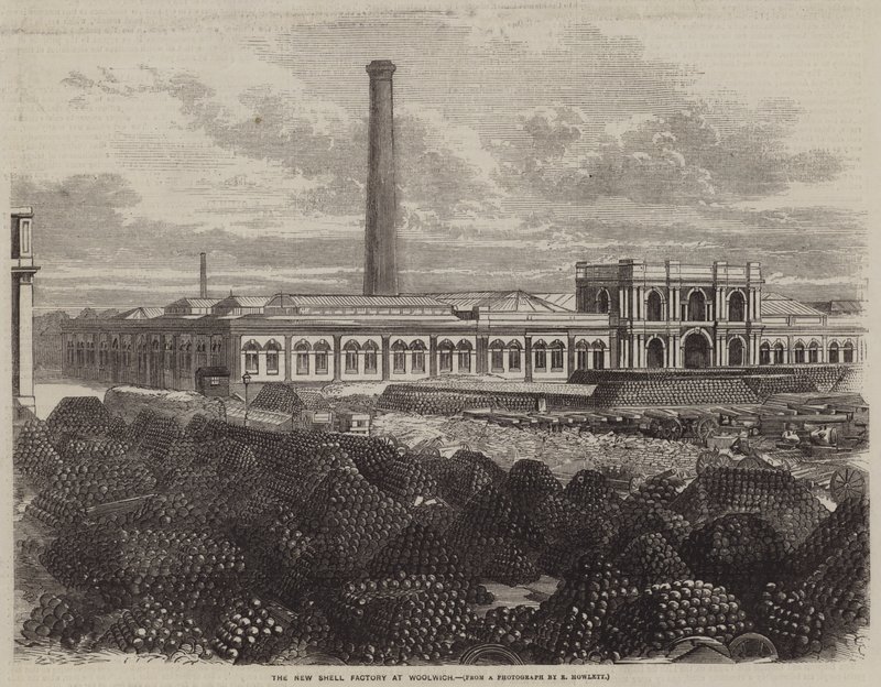 The New Shell Factory at Woolwich (gravyr) av English School
