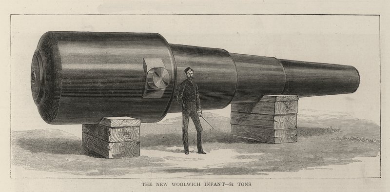 The New Woolwich Infant, 81 ton (gravyr) av English School